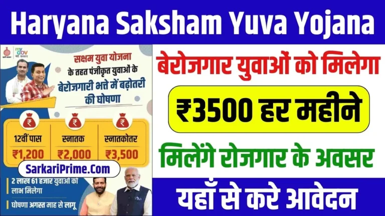 Haryana Saksham Yuva Yojana